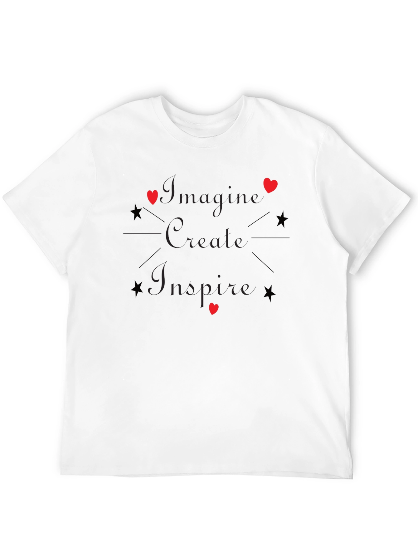 Imagine Create Inspire Graphic T-Shirt