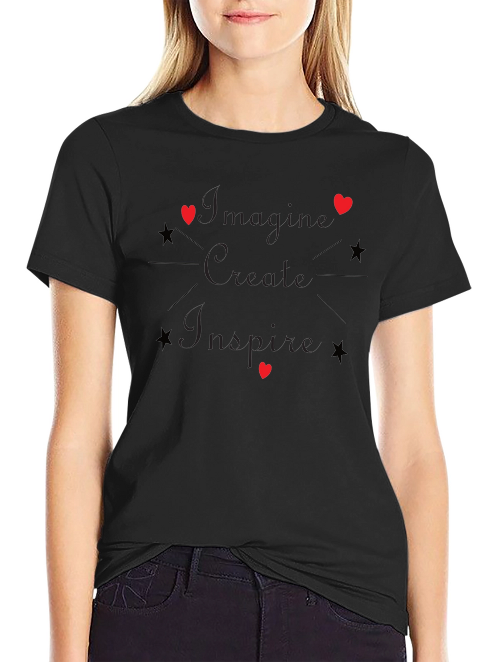 Imagine Create Inspire Graphic T-Shirt