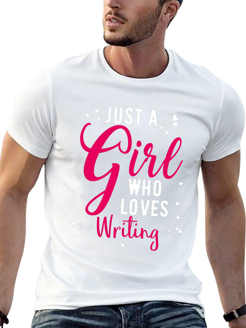 Just a Girl Who Loves Writing Graphic T-Shirt
