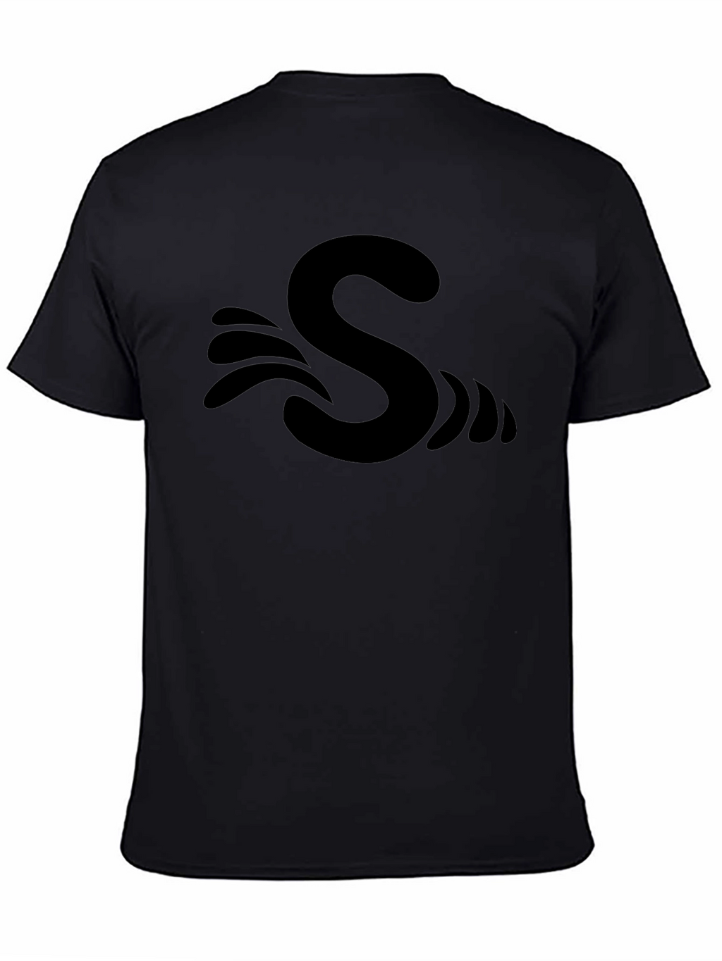 S Wave Black T-Shirt