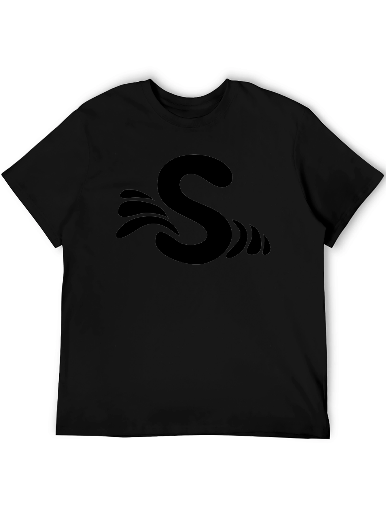 S Wave Black T-Shirt