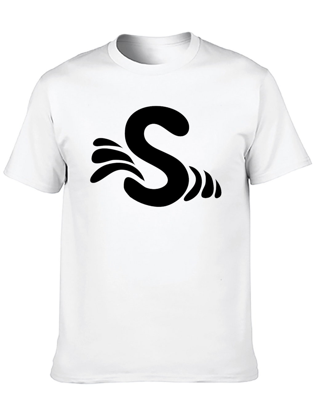 S Wave Black T-Shirt
