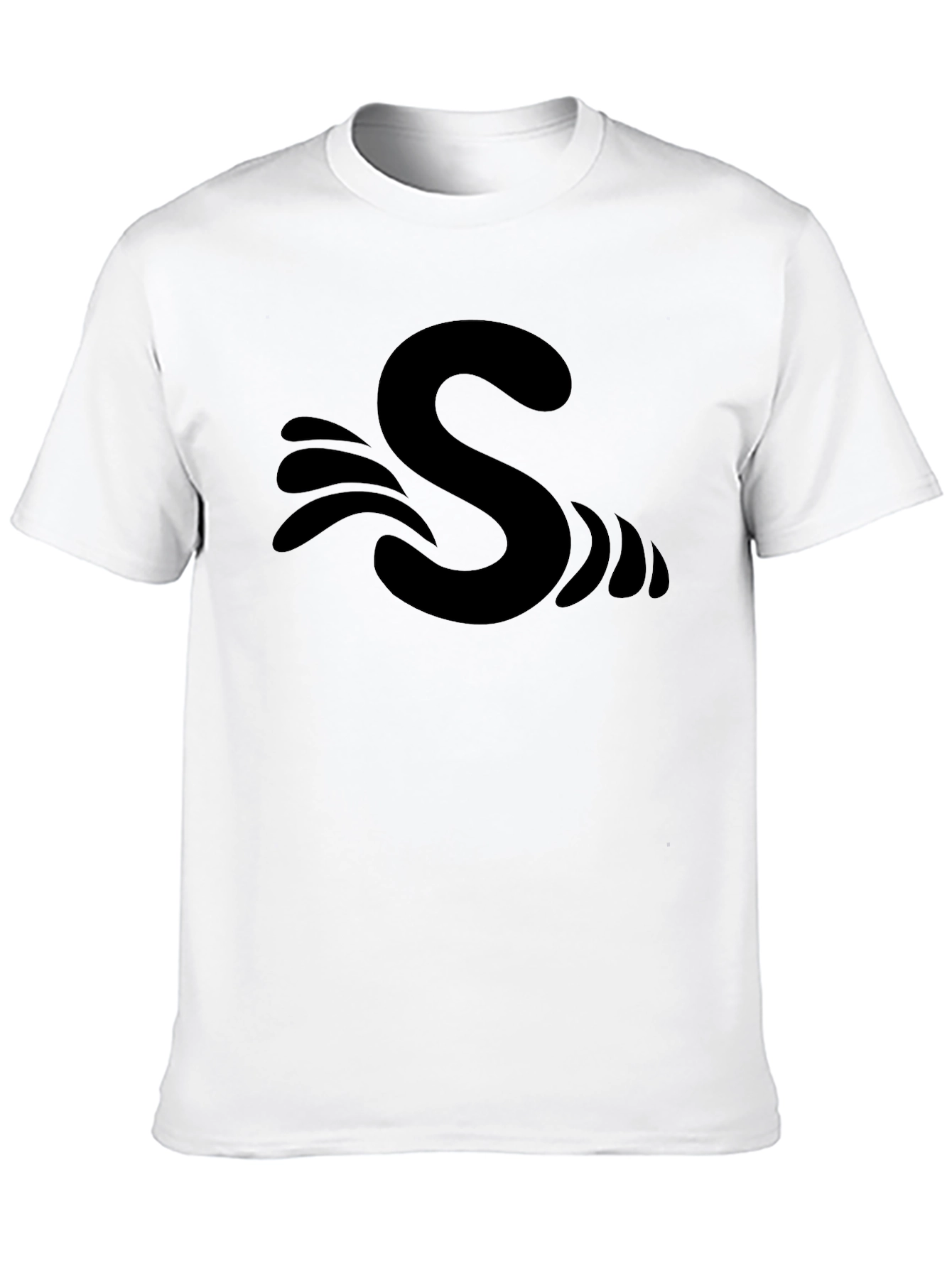 S Wave Black T-Shirt