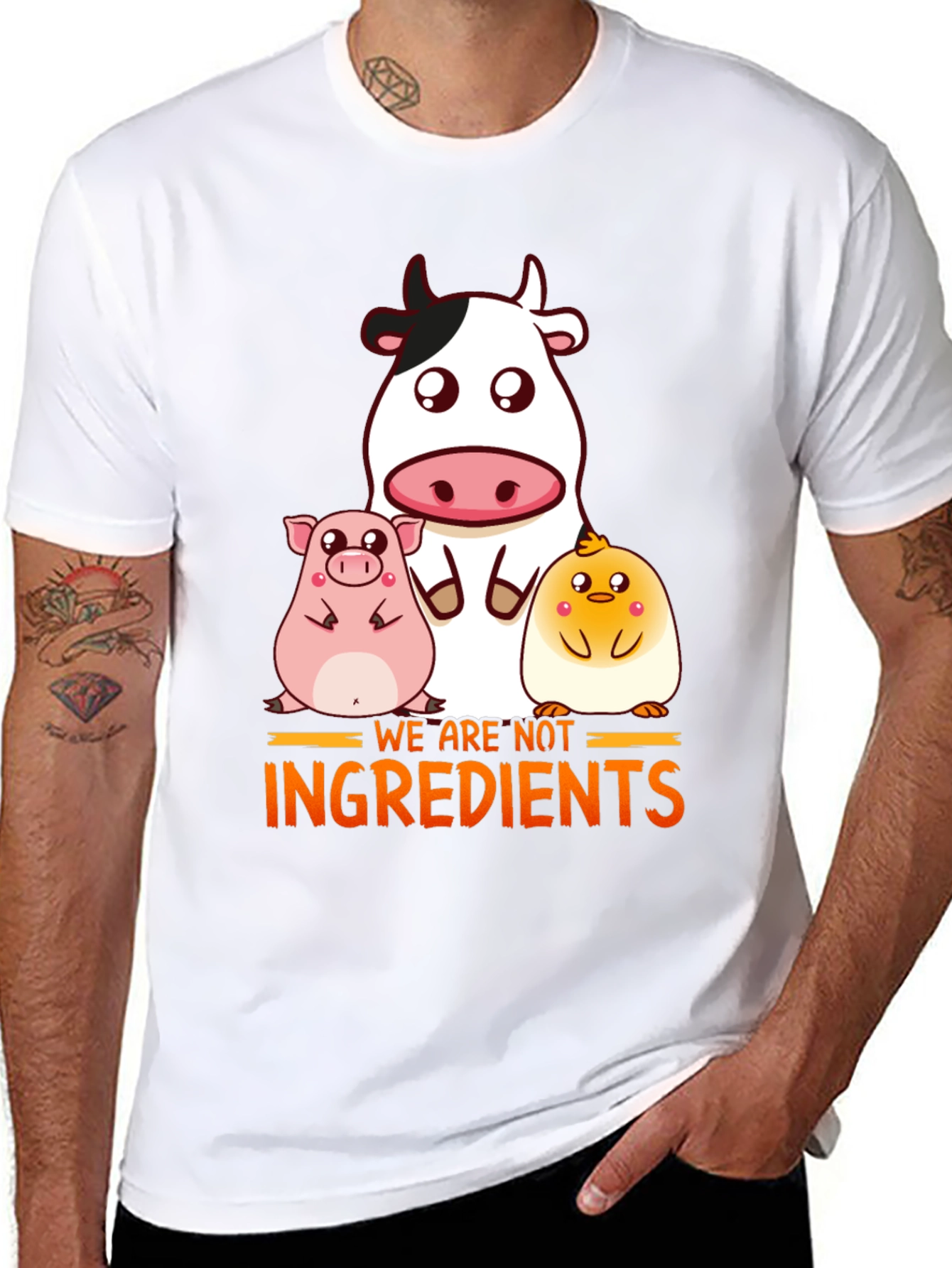 Vegan Animal Rights T-Shirt - Not Ingredients