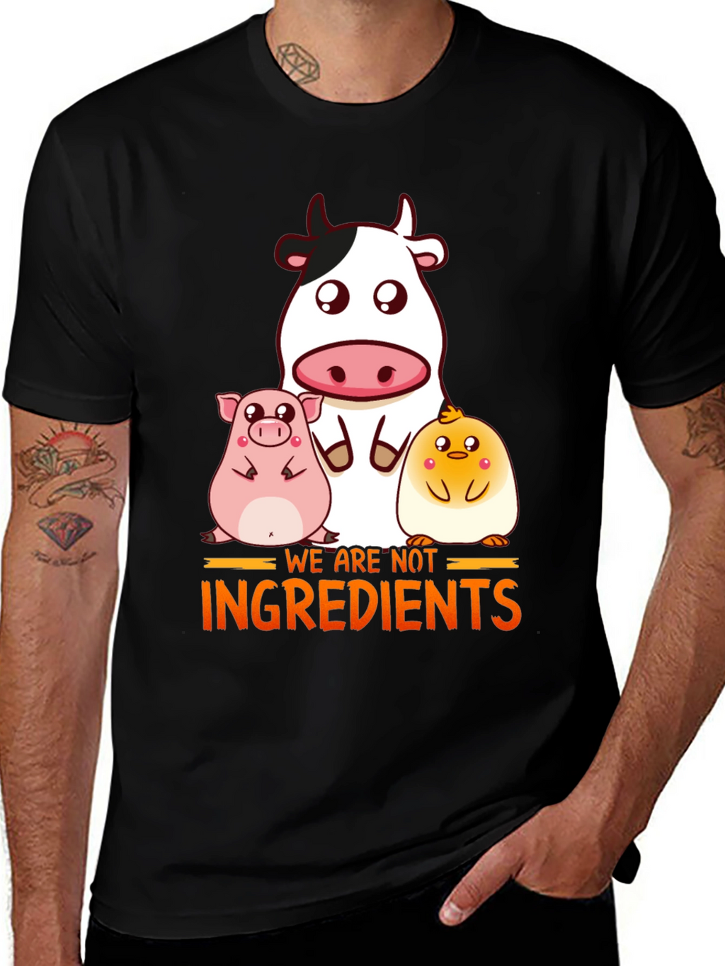 Vegan Animal Rights T-Shirt - Not Ingredients