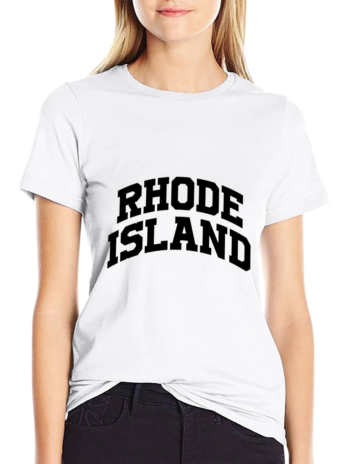 Rhode Island Black Graphic T-Shirt