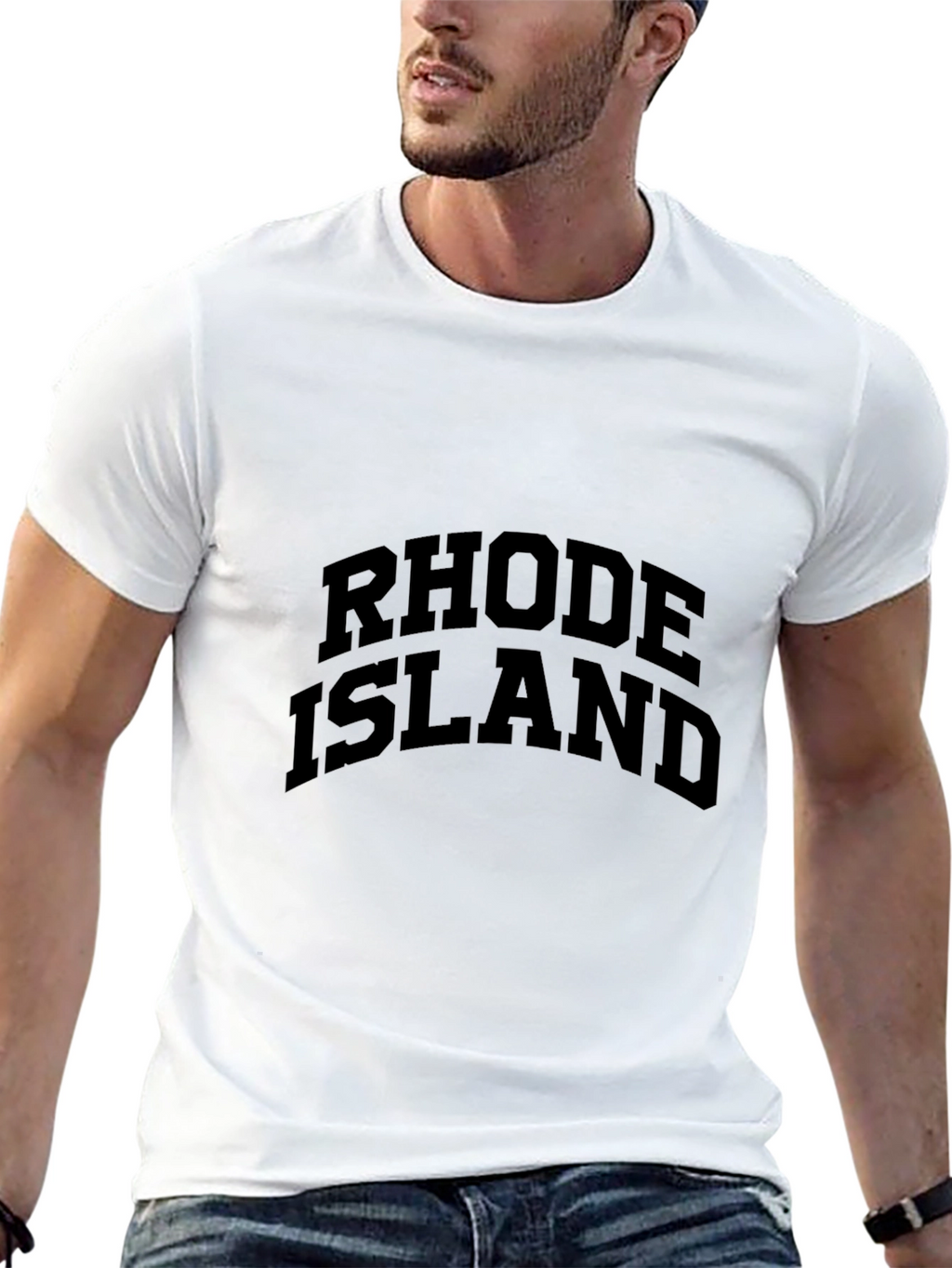 Rhode Island Black Graphic T-Shirt