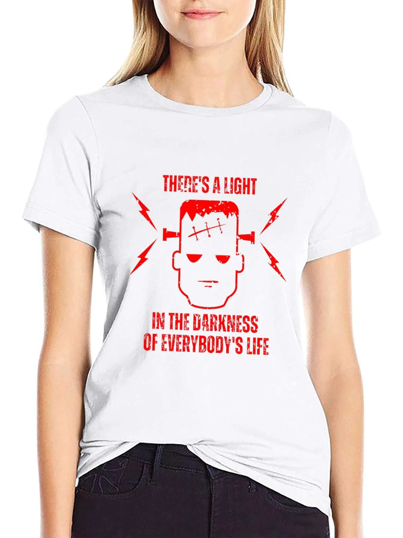 Frankensteins Light T-Shirt - Dark Humor Graphic Tee