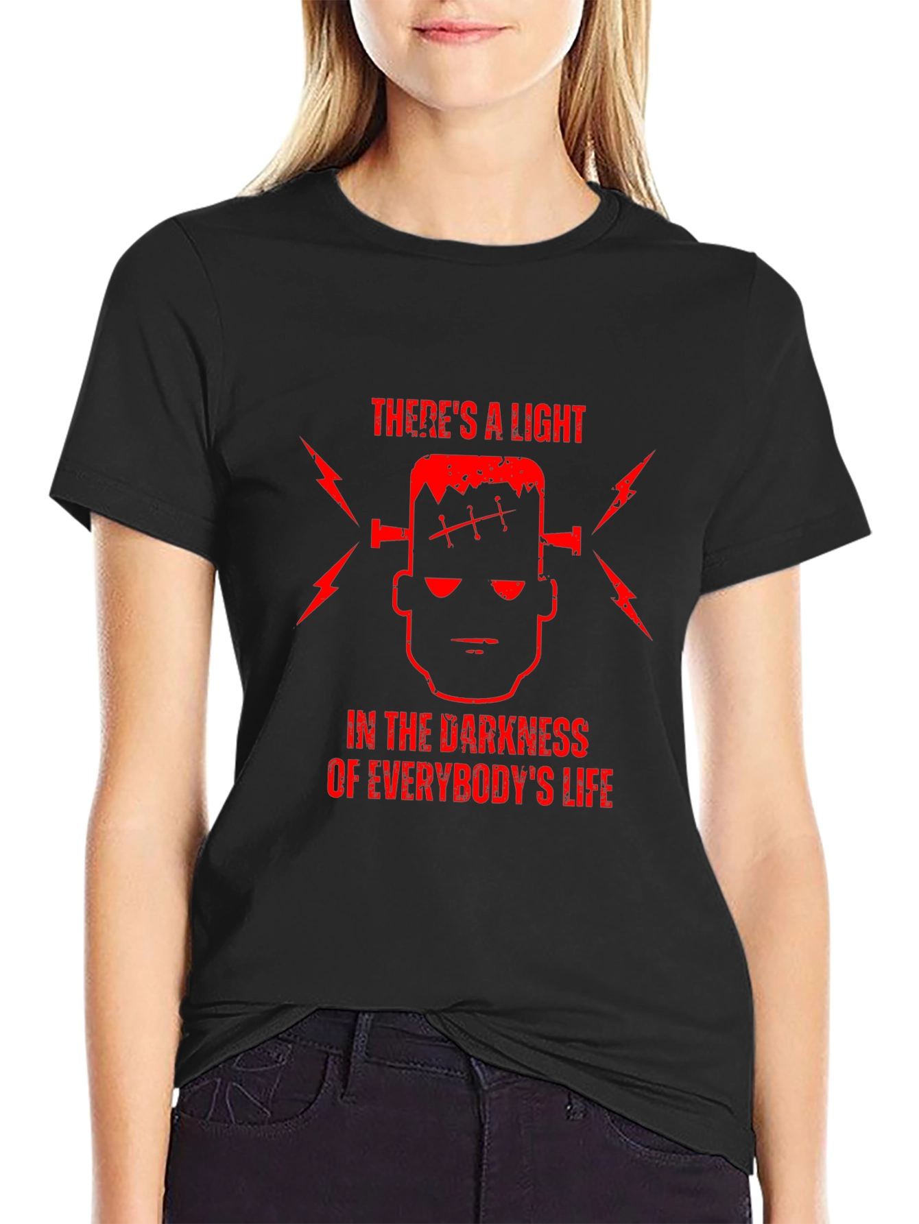 Frankensteins Light T-Shirt - Dark Humor Graphic Tee