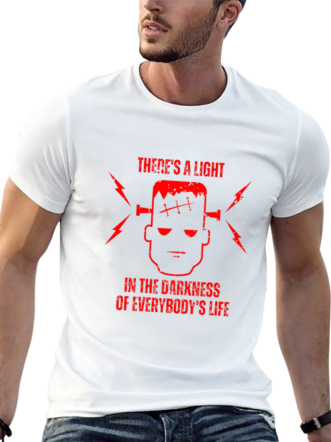 Frankensteins Light T-Shirt - Dark Humor Graphic Tee