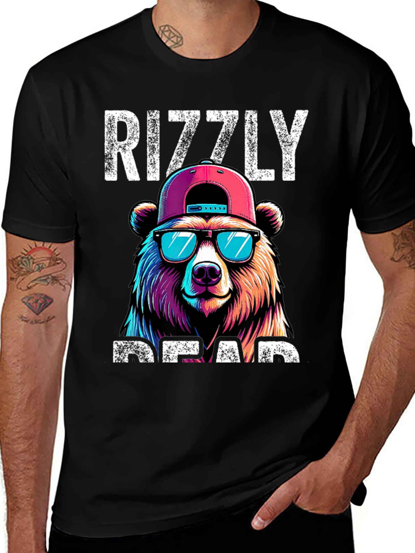 Rizzly Bear T-Shirt - Cool Graphic Tee