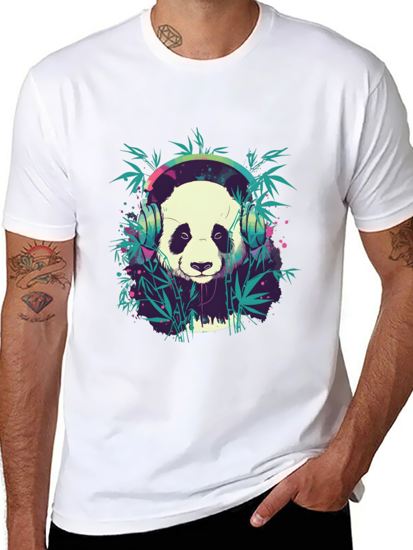 Panda DJ Graphic Tee - Cool and Comfortable