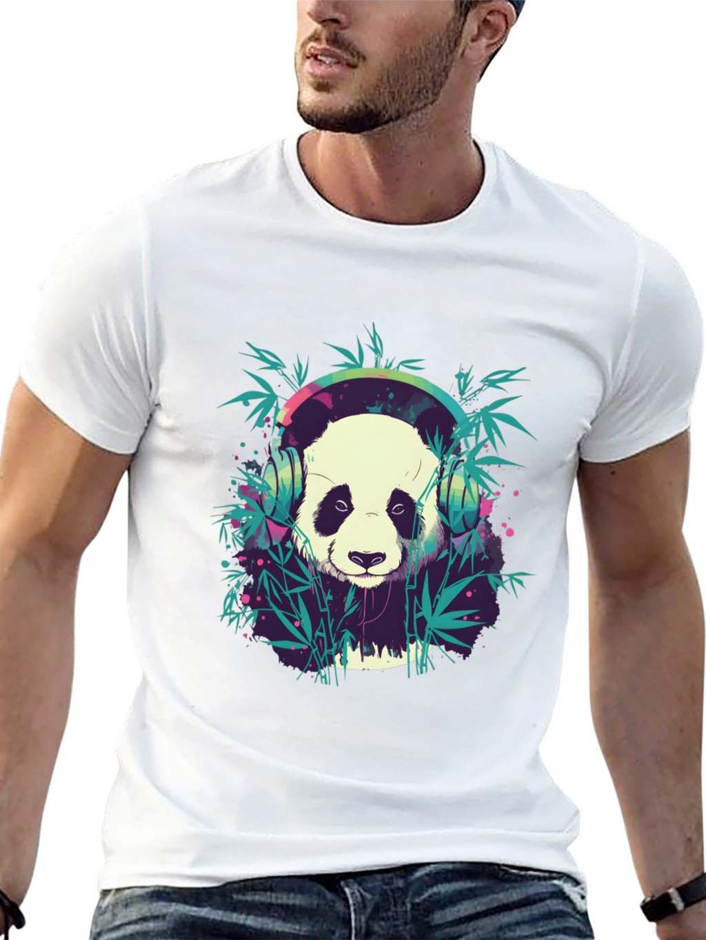 Panda DJ Graphic Tee - Cool and Comfortable
