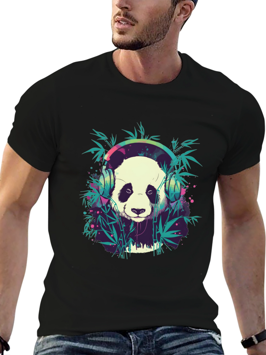 Panda DJ Graphic Tee - Cool and Comfortable