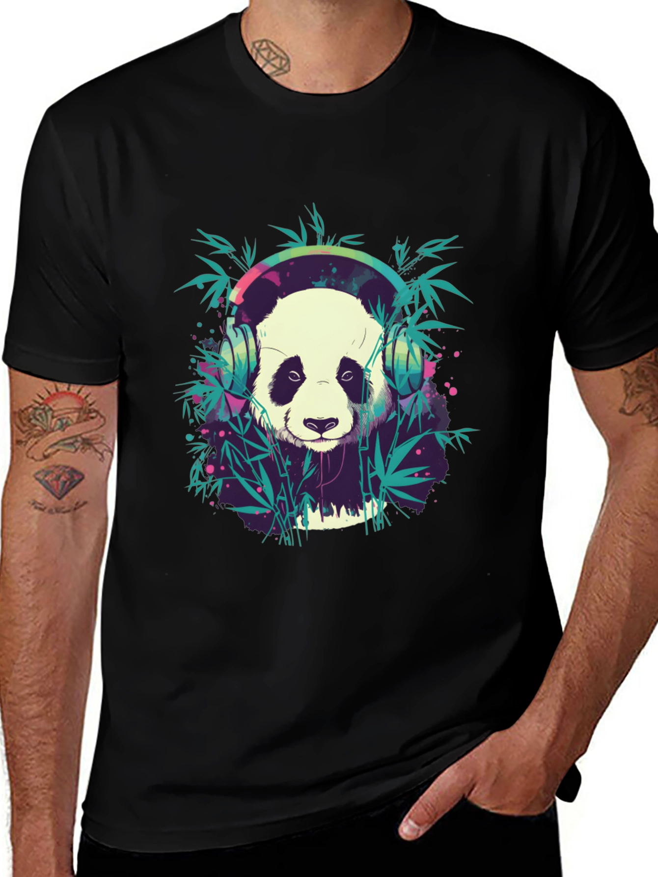Panda DJ Graphic Tee - Cool and Comfortable