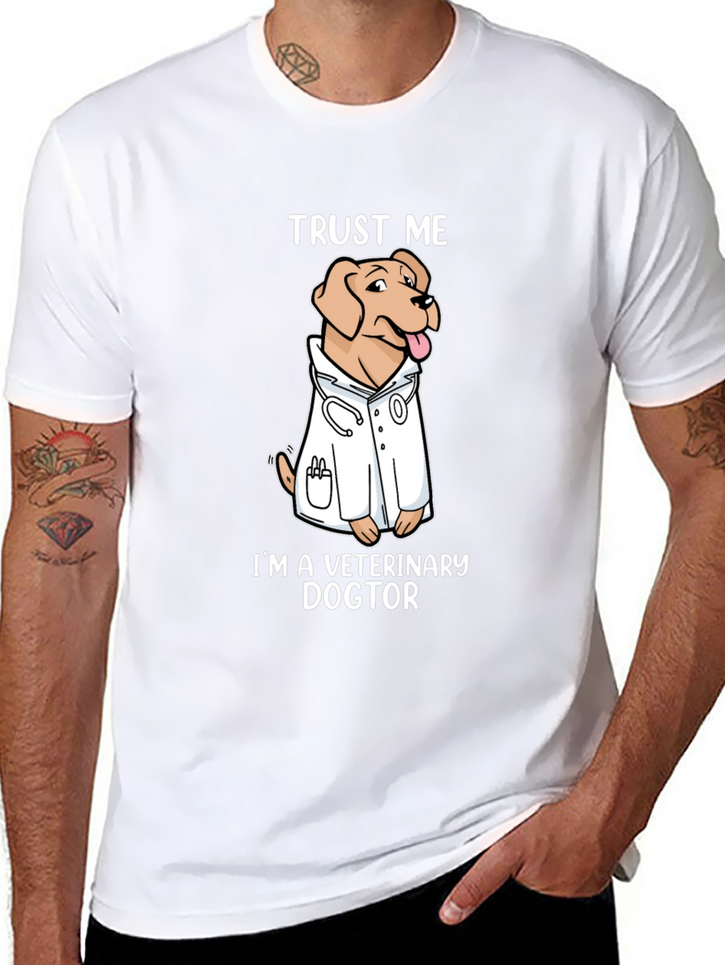 Veterinary Dogtor T-Shirt Trust Me Novelty Graphic Tee