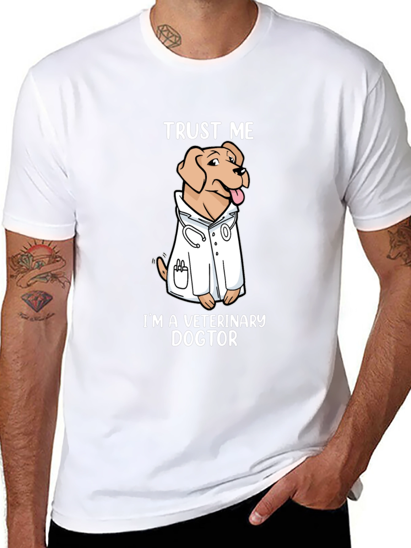 Veterinary Dogtor T-Shirt Trust Me Novelty Graphic Tee