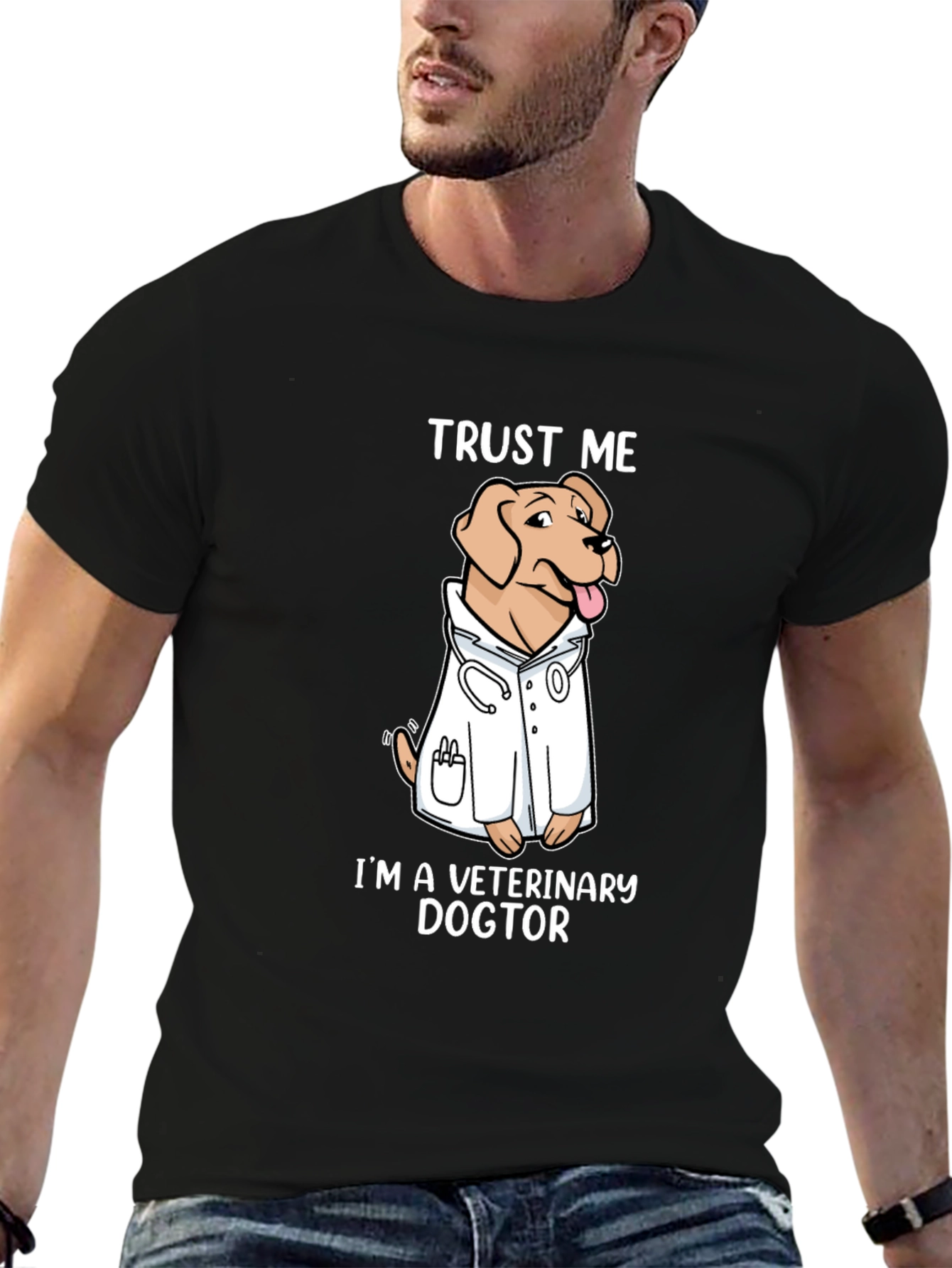 Veterinary Dogtor T-Shirt Trust Me Novelty Graphic Tee