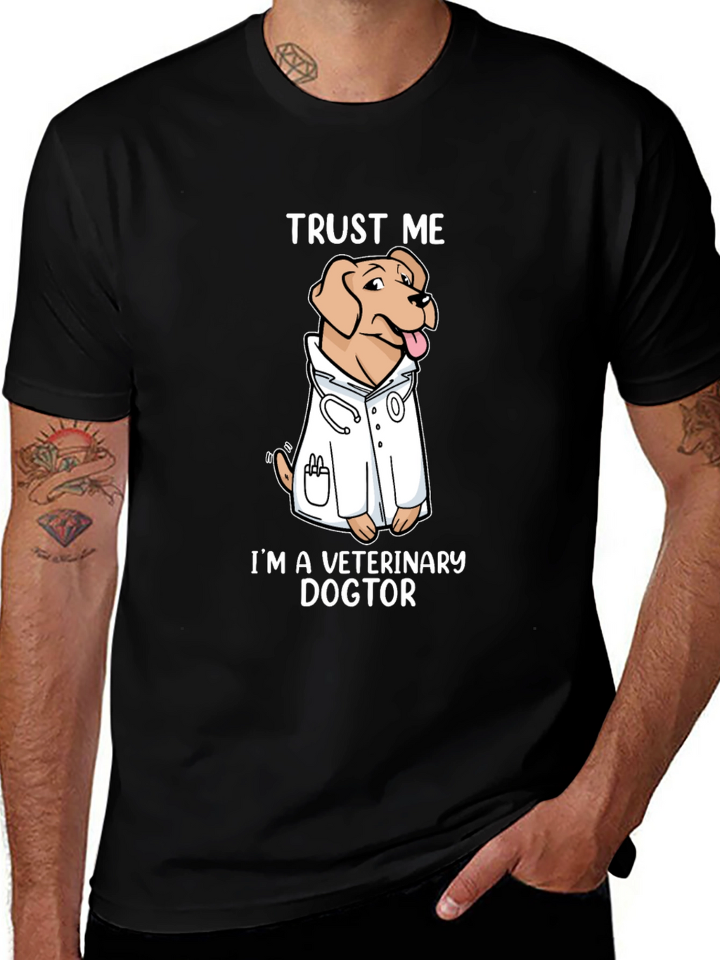Veterinary Dogtor T-Shirt Trust Me Novelty Graphic Tee