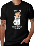 Veterinary Dogtor T-Shirt Trust Me Novelty Graphic Tee