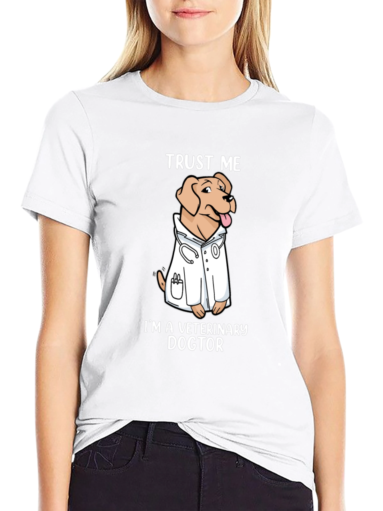 Veterinary Dogtor T-Shirt Trust Me Novelty Graphic Tee