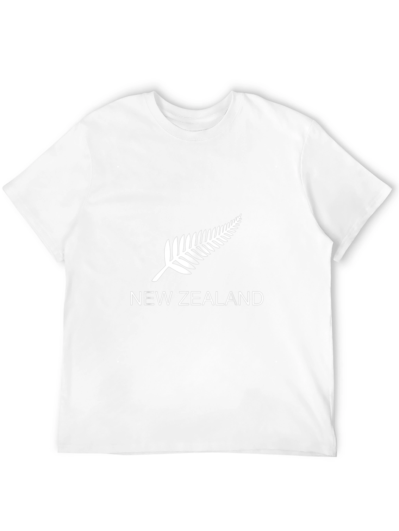 New Zealand Fern Graphic Black T-Shirt