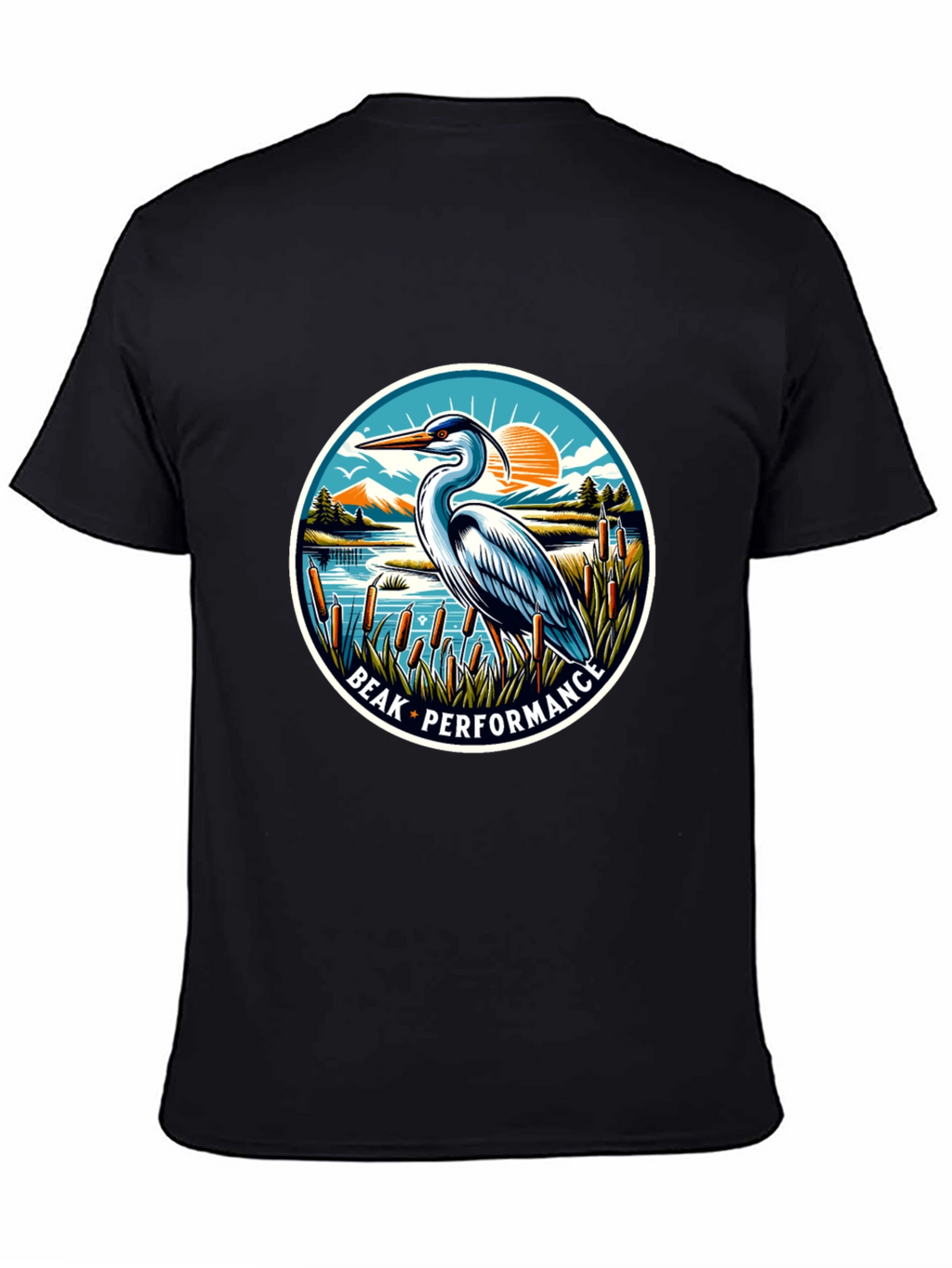 Beak Performance Heron Graphic T-Shirt