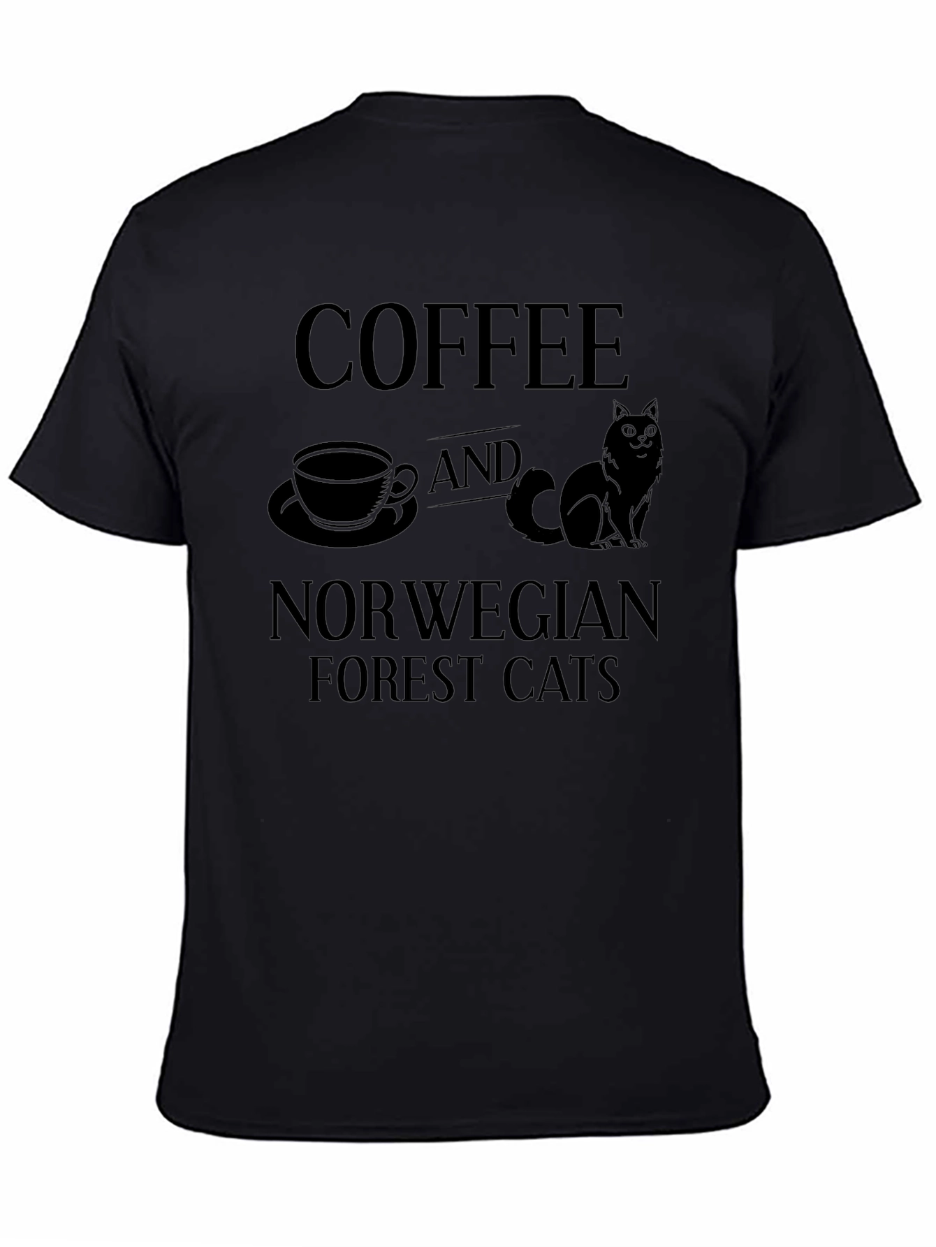Coffee & Norwegian Forest Cats Graphic Tee