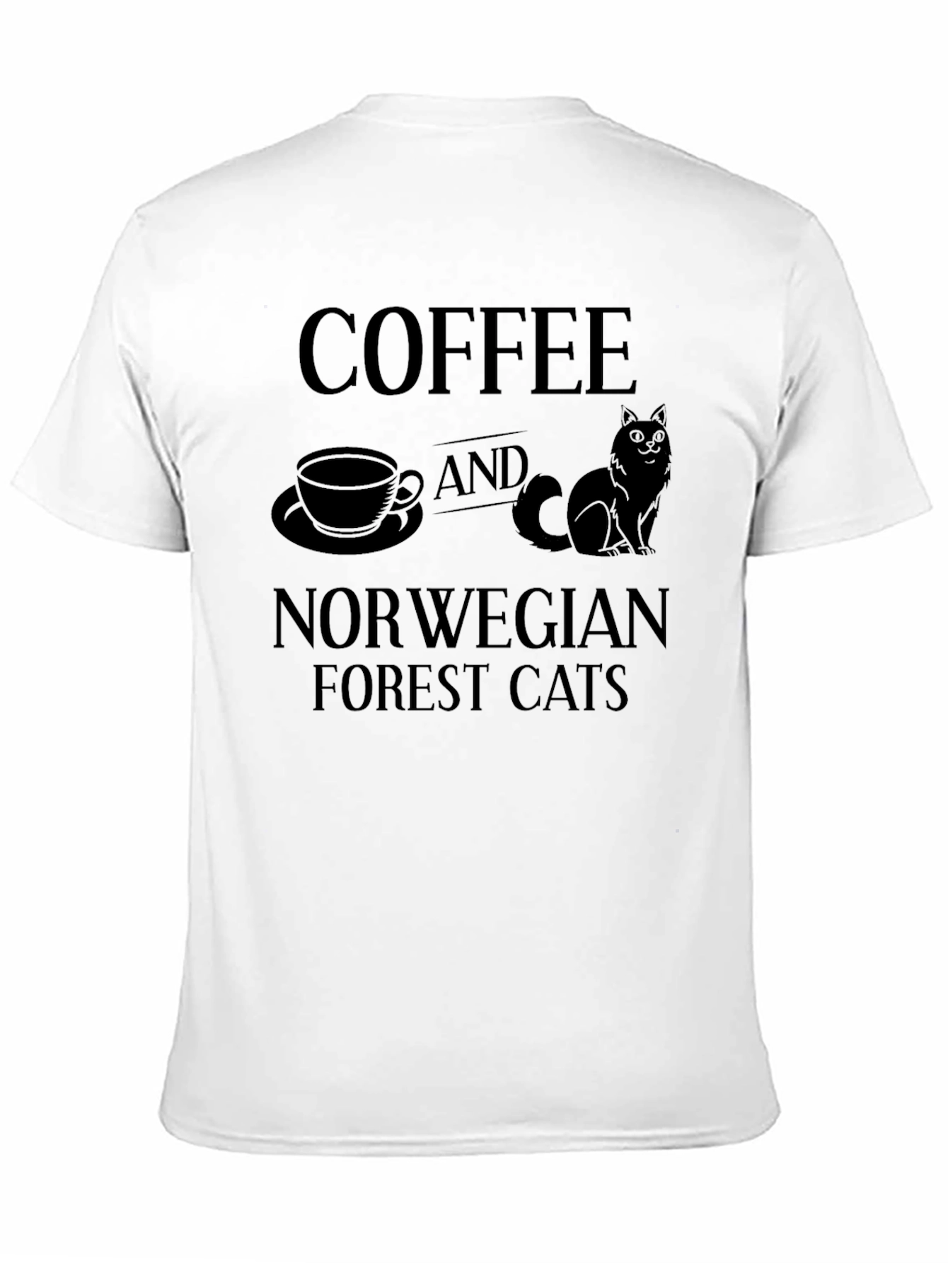 Coffee & Norwegian Forest Cats Graphic Tee