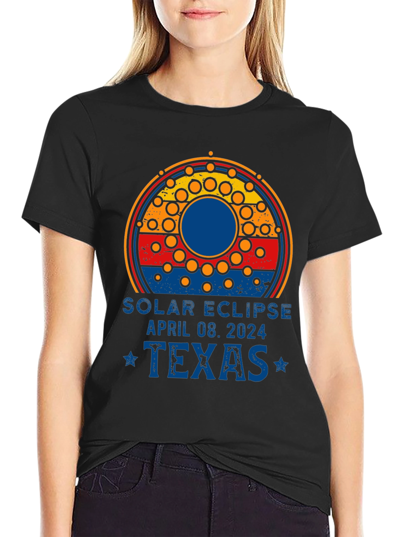 Solar Eclipse April 08 2024 Texas T-Shirt