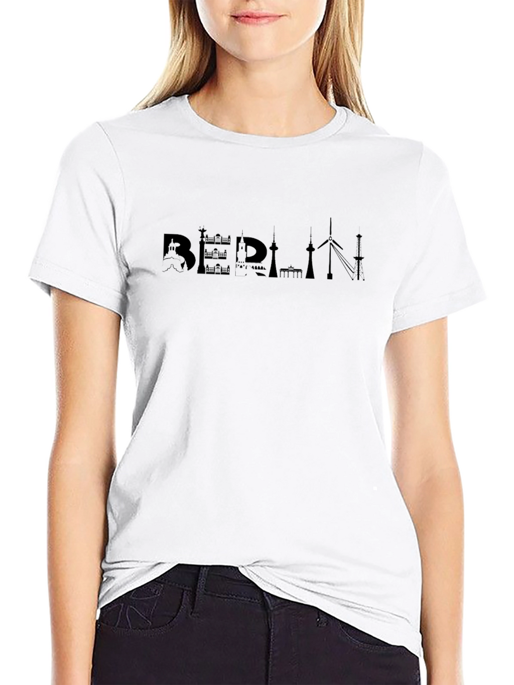 Berlin Skyline Graphic Tee - Classic Black