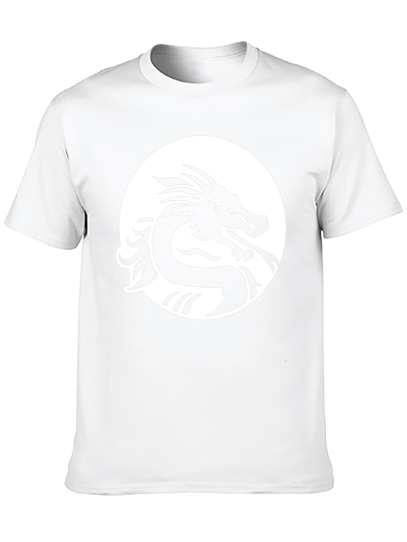 Dragon Graphic Tee - Black Cotton Blend