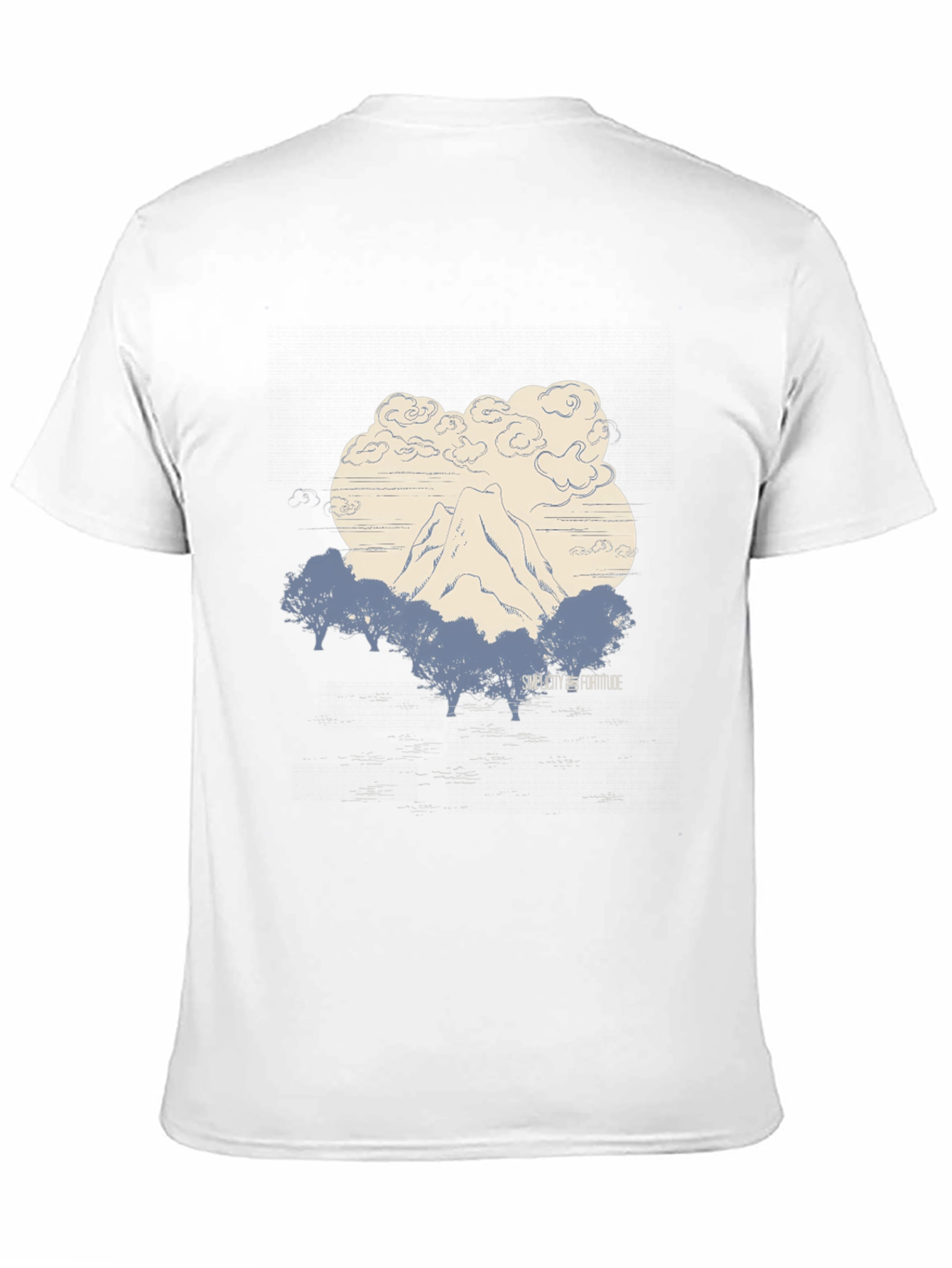Mountain Graphic Tee - Black Cotton Comfort