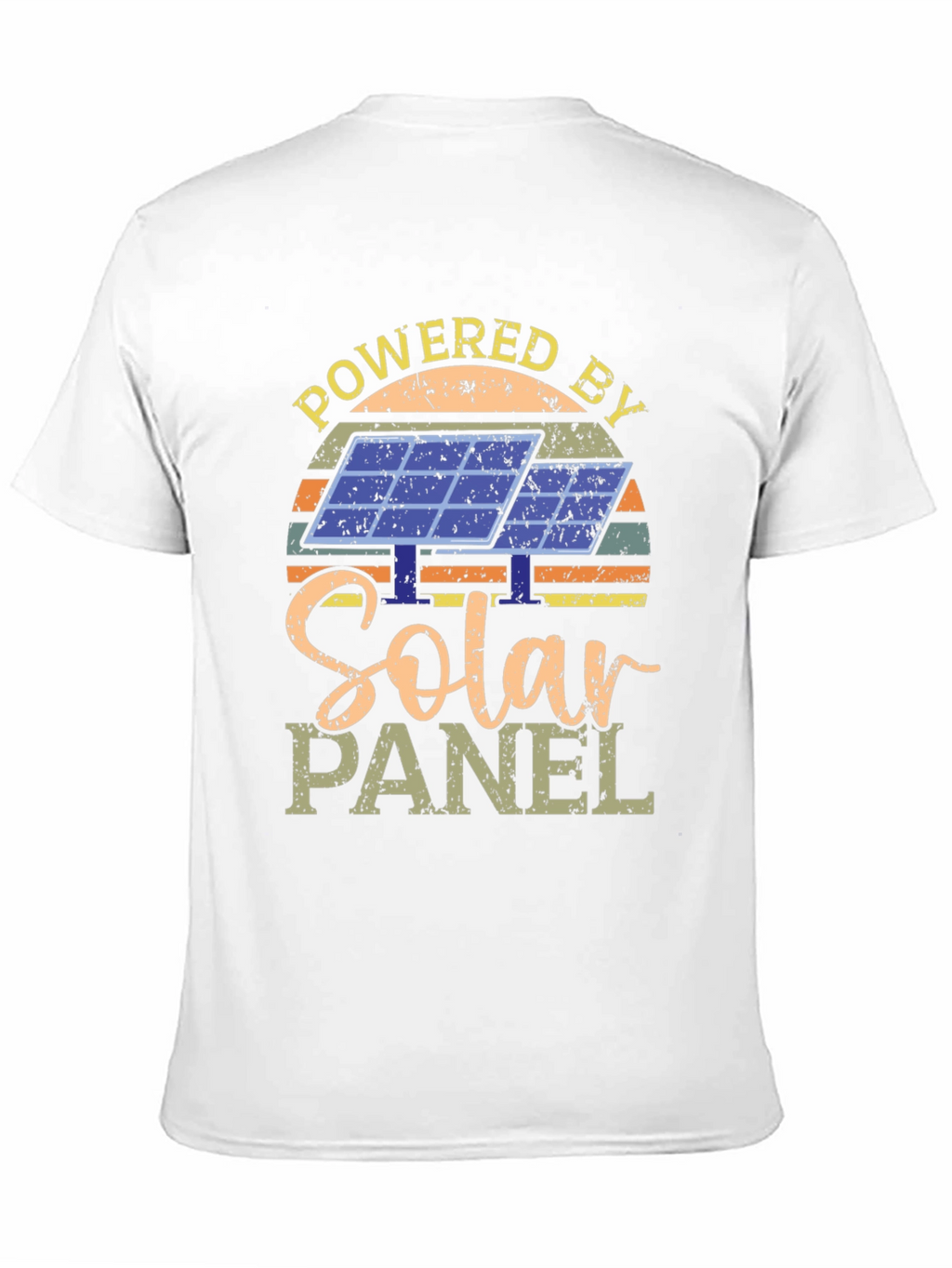 Powered By Solar Panel Graphic T-Shirt
