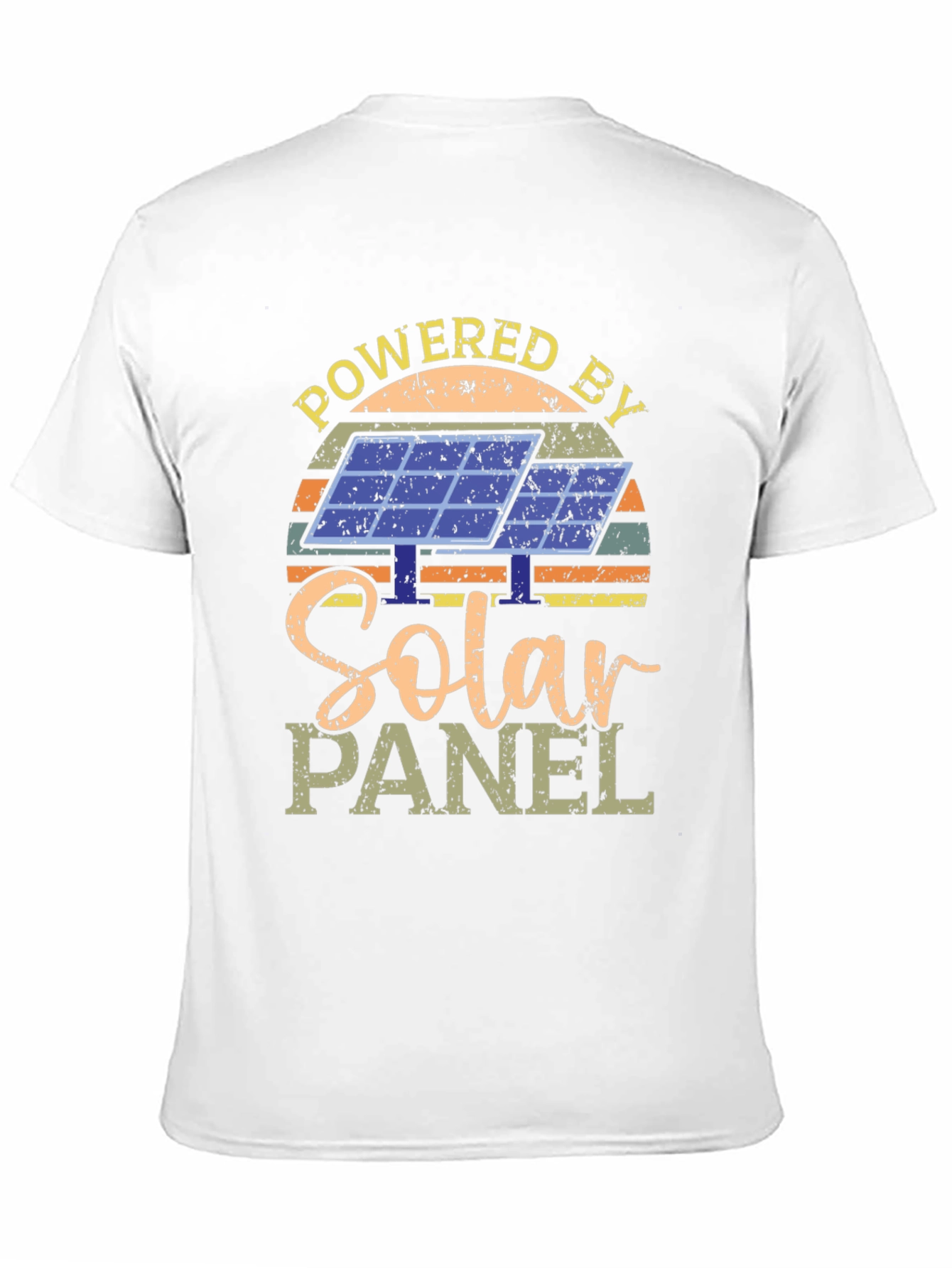Powered By Solar Panel Graphic T-Shirt