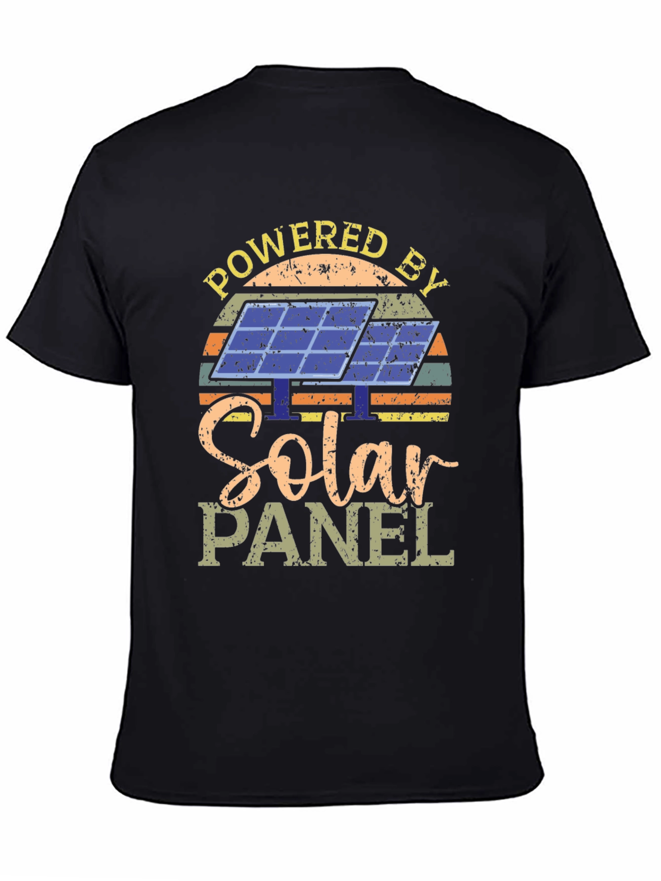 Powered By Solar Panel Graphic T-Shirt