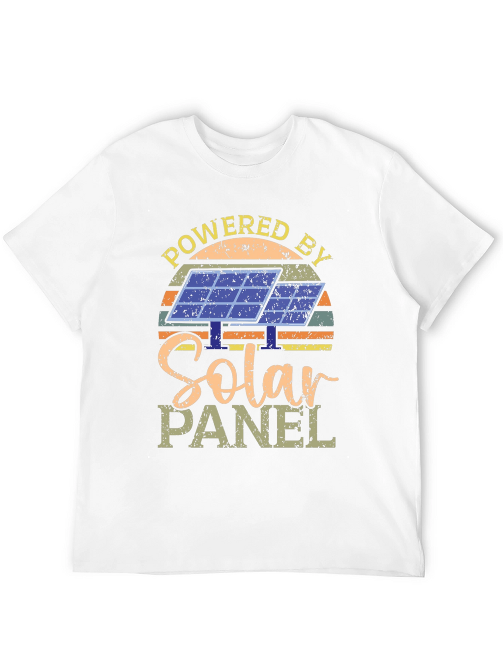 Powered By Solar Panel Graphic T-Shirt