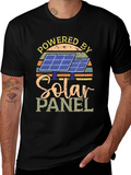 Powered By Solar Panel Graphic T-Shirt