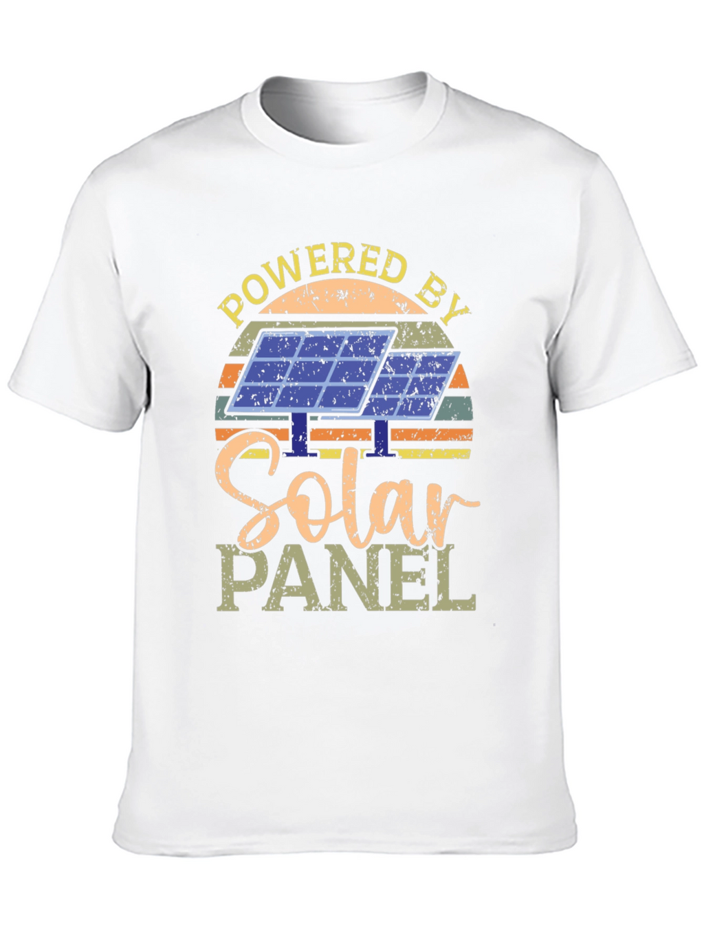 Powered By Solar Panel Graphic T-Shirt