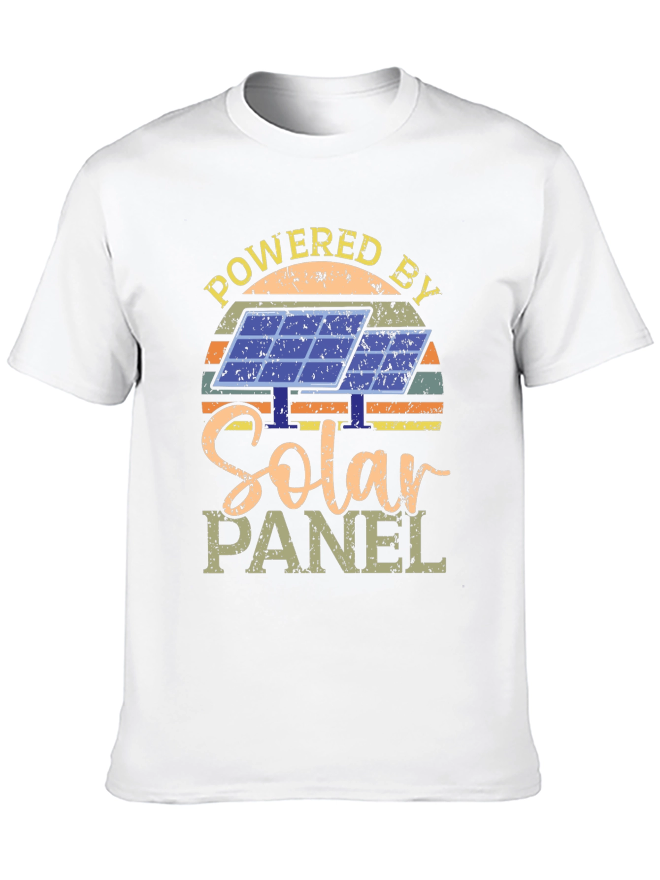 Powered By Solar Panel Graphic T-Shirt