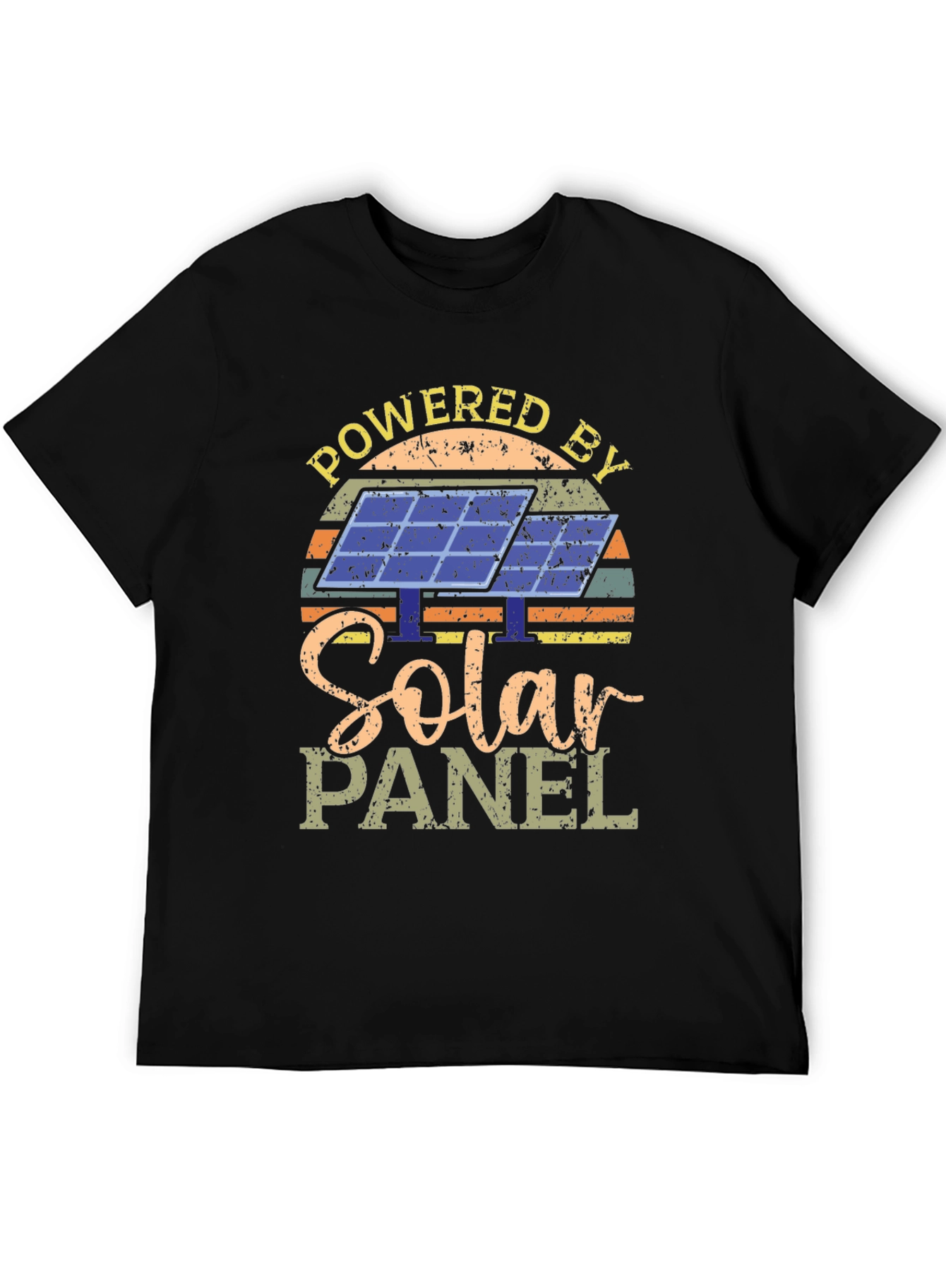 Powered By Solar Panel Graphic T-Shirt