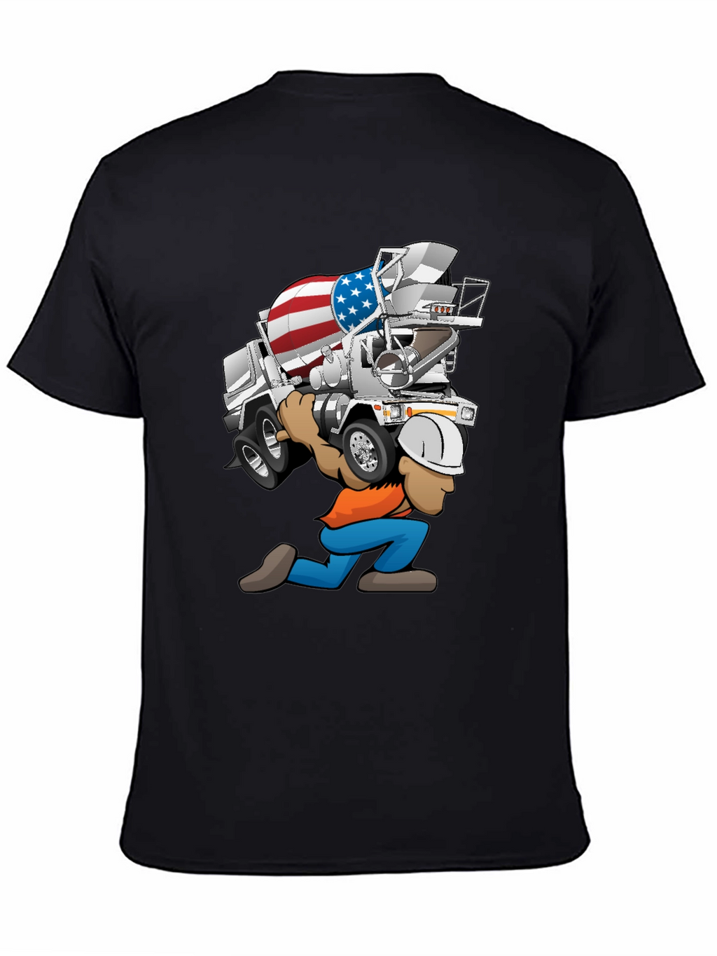 USA Cement Truck Cartoon T-Shirt