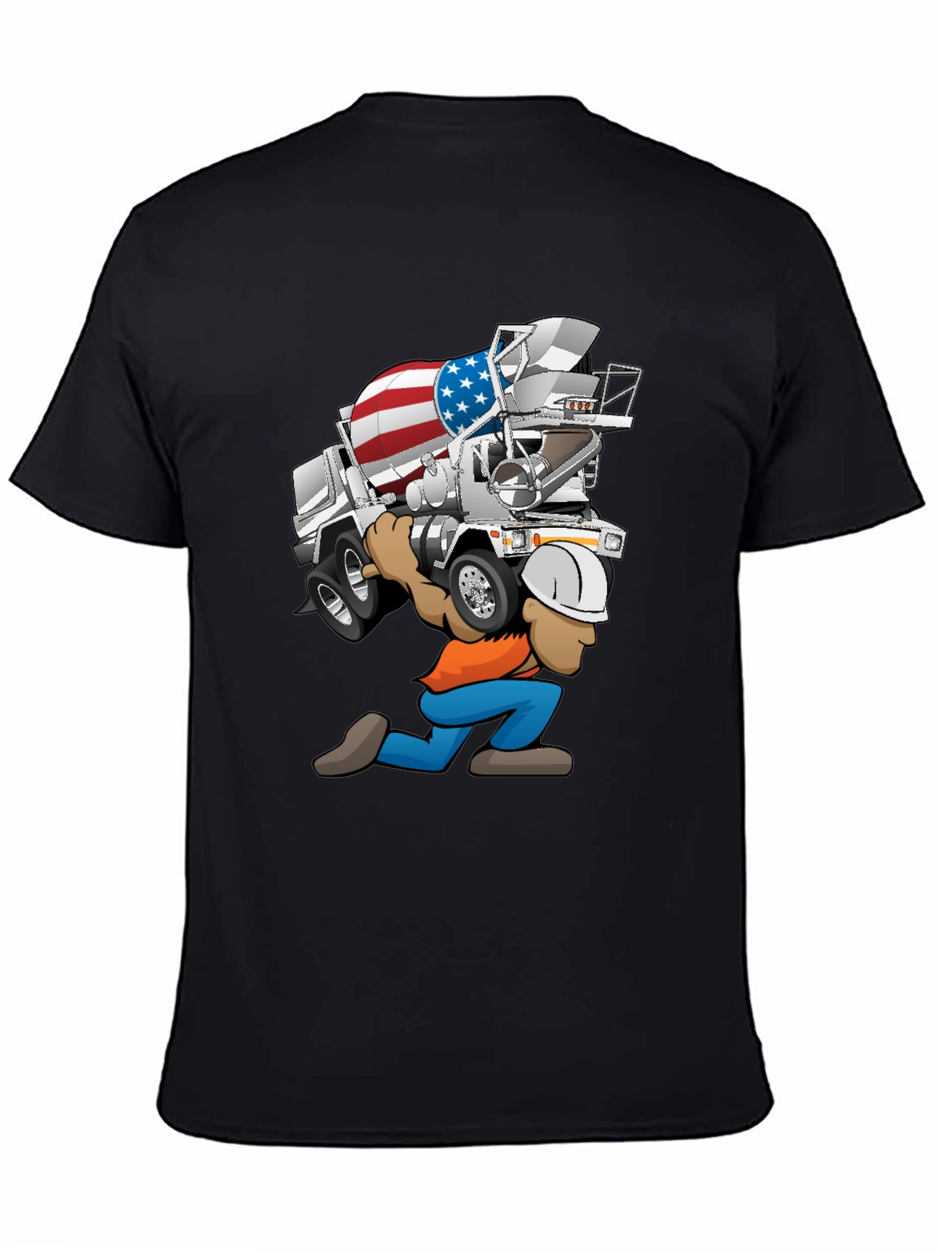 USA Cement Truck Cartoon T-Shirt