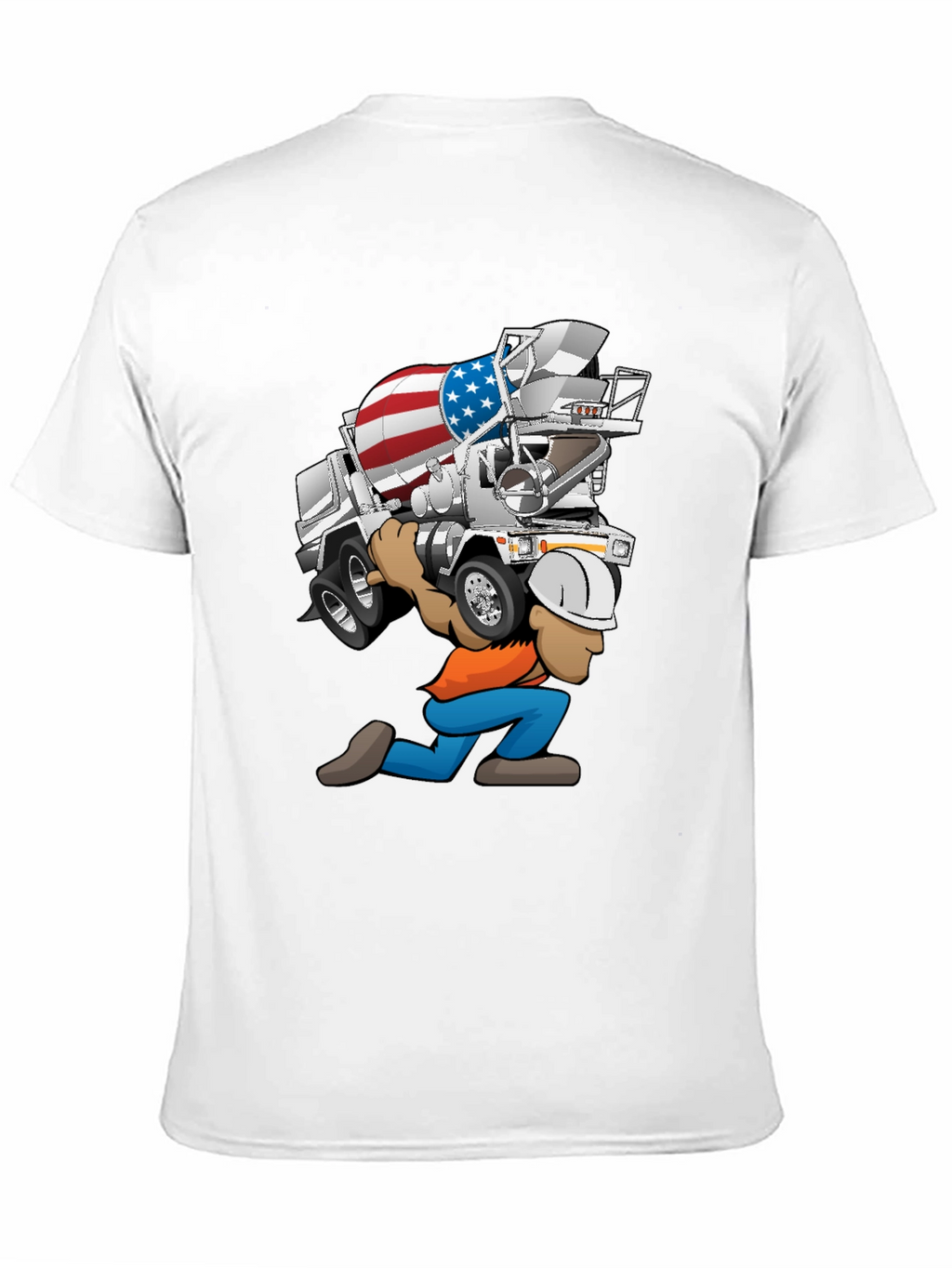 USA Cement Truck Cartoon T-Shirt