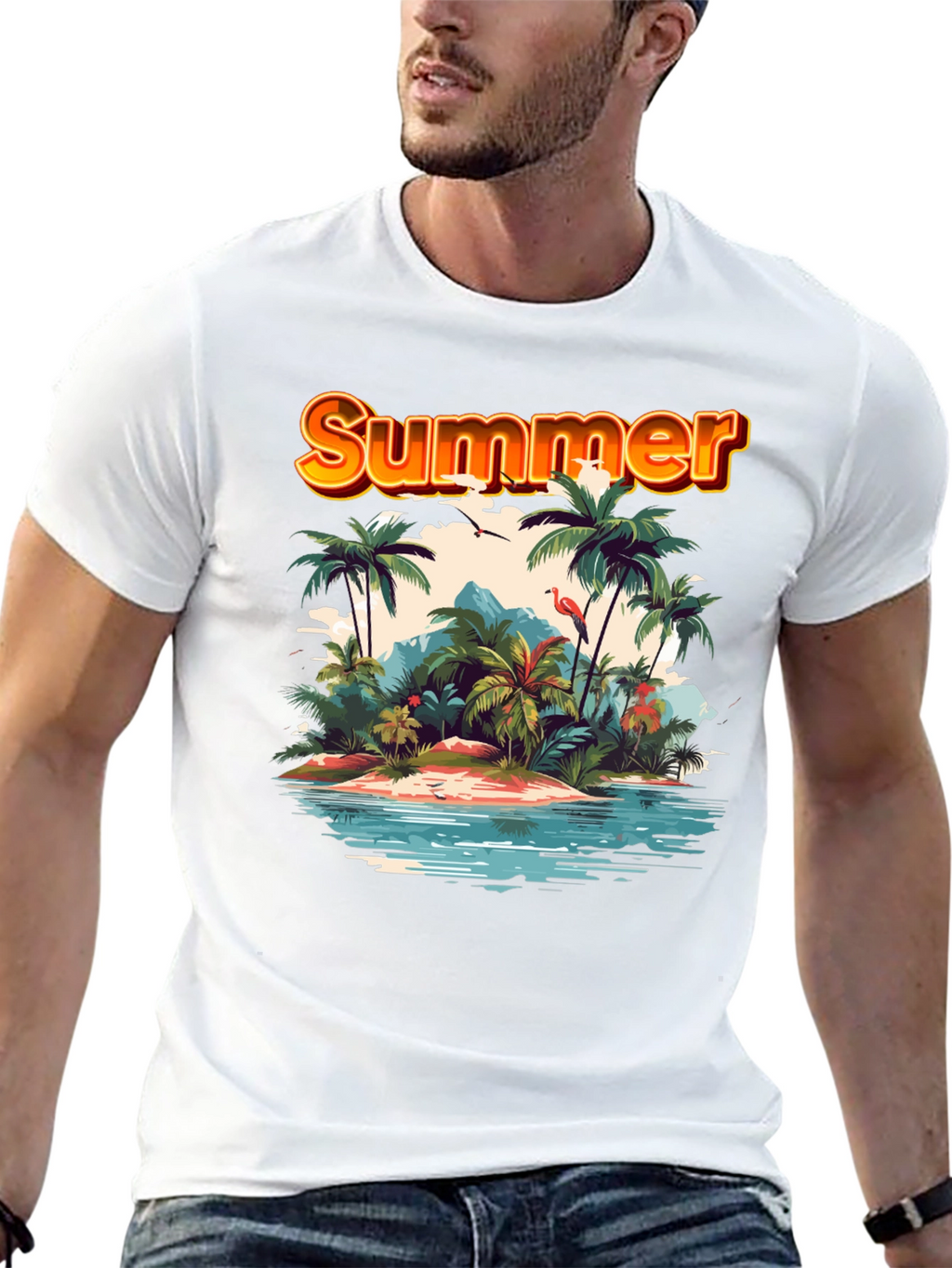 Summer Island Graphic Tee