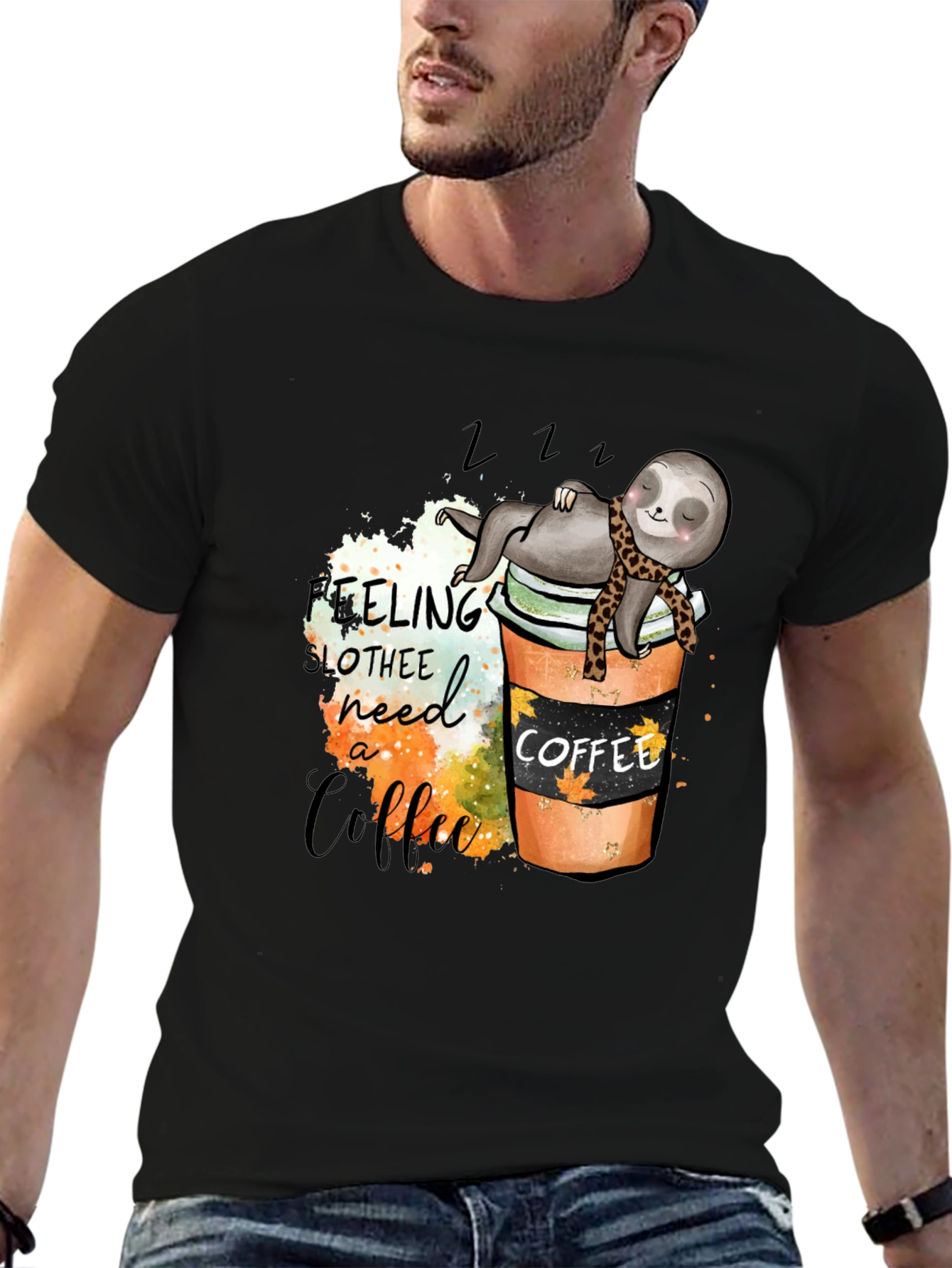 Sloth Coffee Lover T-Shirt - Need a Coffee