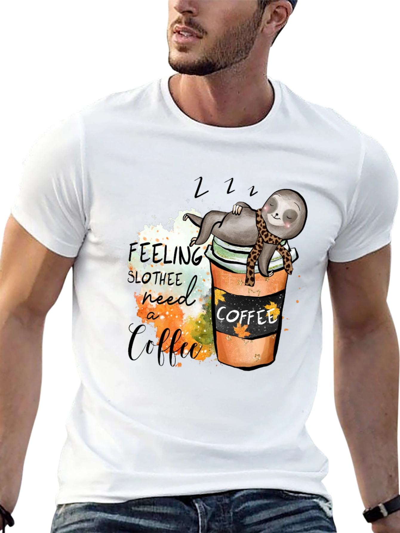 Sloth Coffee Lover T-Shirt - Need a Coffee