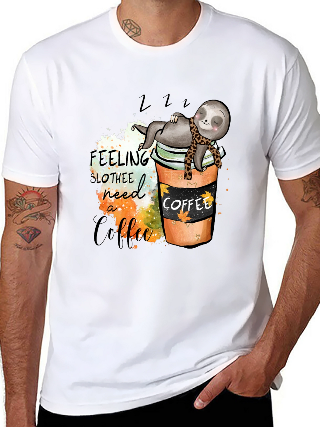 Sloth Coffee Lover T-Shirt - Need a Coffee