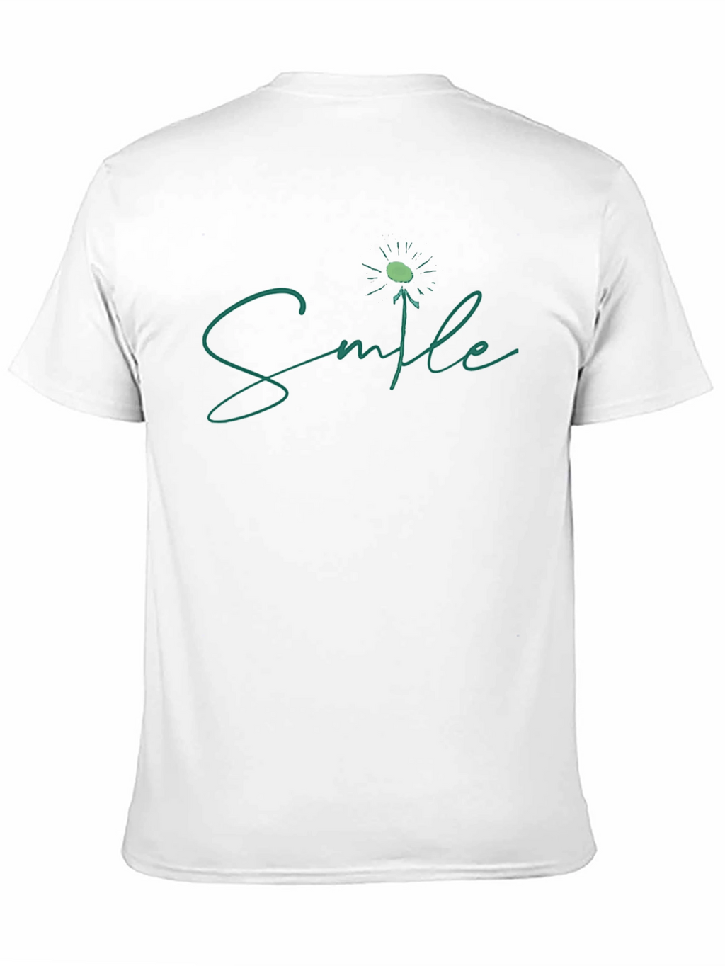 Smile Dandelion Graphic Tee - Black