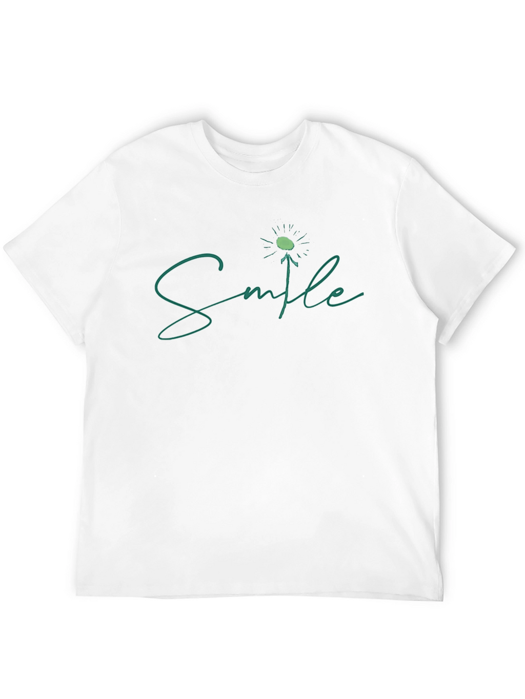 Smile Dandelion Graphic Tee - Black